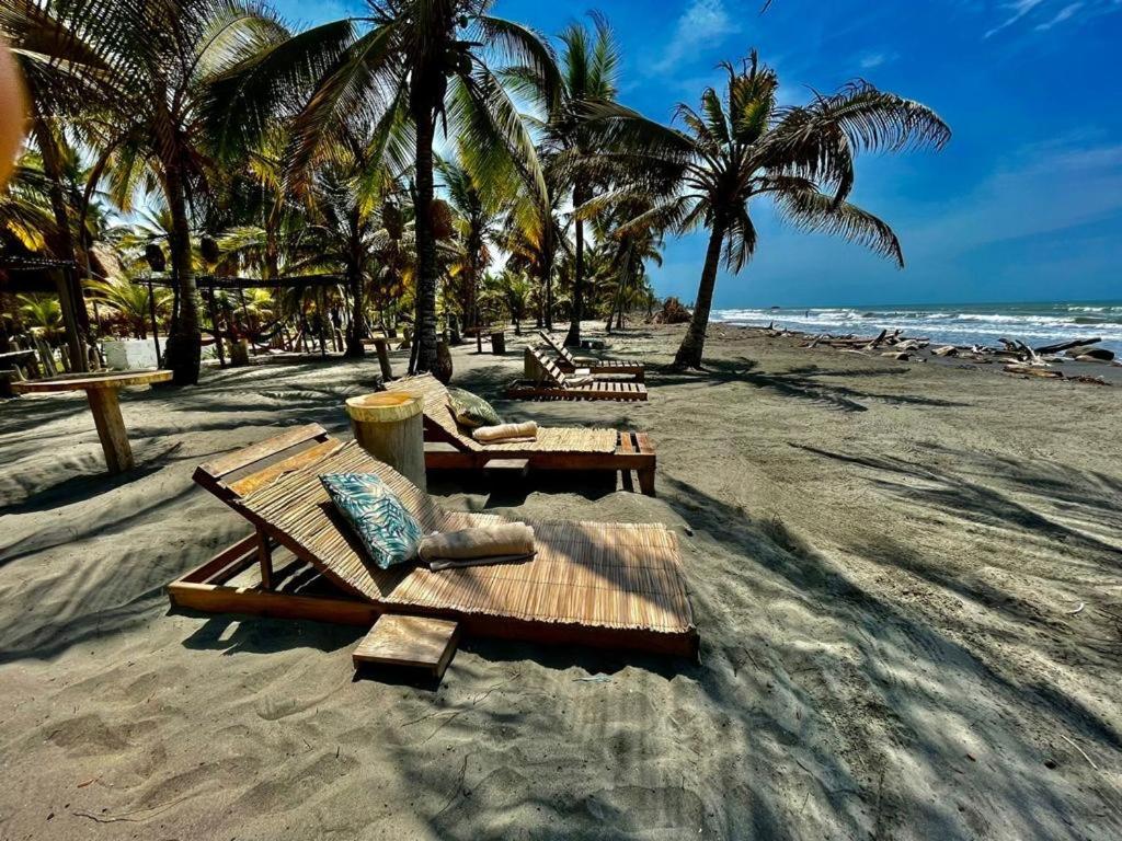 PlayaJaguar Cabaña de playa Monitos Exterior foto