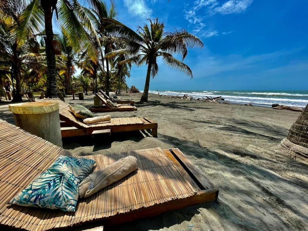 PlayaJaguar Cabaña de playa Monitos Exterior foto